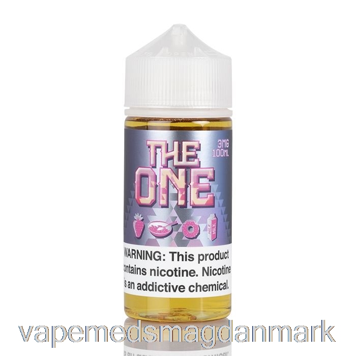 Vape Væske Jordbær - Den Ene E-væske - Skæg Vape - 100ml 6mg